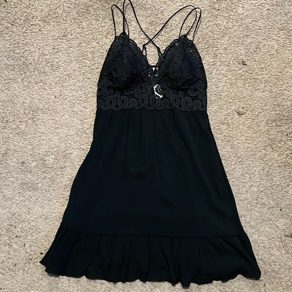 Victoria’s Secret back dress with lace top